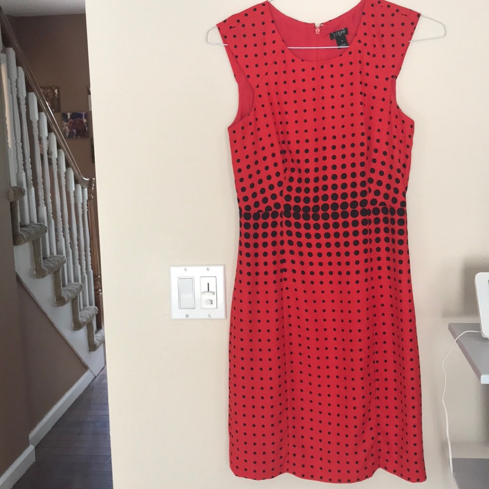 Jcrew poka dot dress